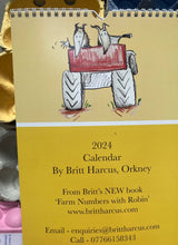 Load image into Gallery viewer, Farming calendar. A4 spiral bound, supplied with envelope. Beautifully illustrated by Britt Harcus.