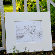 Load image into Gallery viewer, This print is a personal favourite of Britt's. The scene is nowhere in particular in Kirkwall, more the illustrators own impression of Orkney's capital. The Original was done using pencil on textured paper and this print run is limited to just 10. Each print is personally numbered and signed by the illustrator.