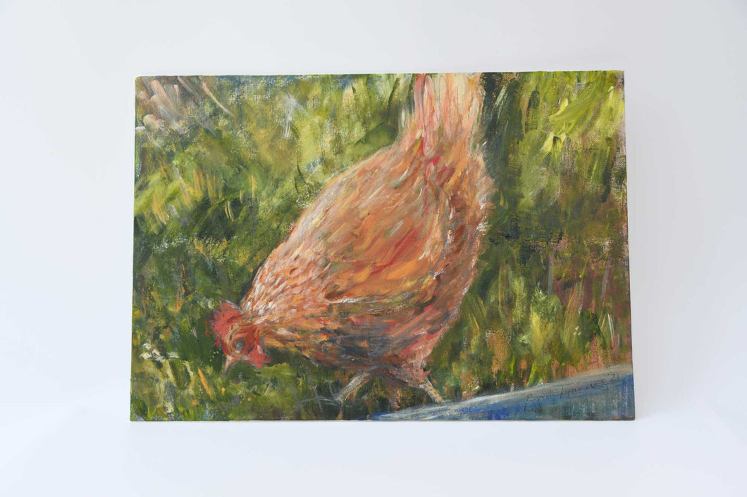 These beautiful hen prints are taken from an Original acrylic painting by Britt Harcus. Eggs not included. Available in three sizes for all hen lovers requirements.